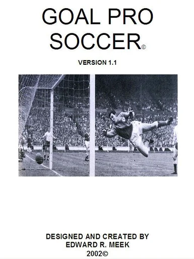 Board game, Goal Pro Soccer