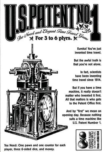 Board game, U.S. Patent No. 1