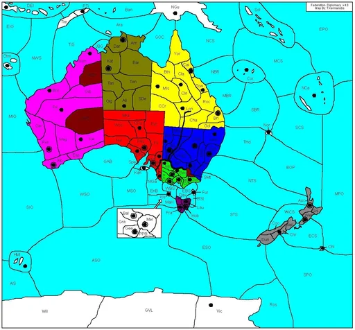 Board game, Diplomacy: Federation Variant