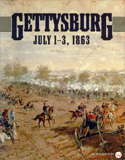 Board game, Gettysburg: July 1-3, 1863