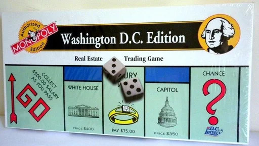 Board game, Monopoly: Washington, D.C.