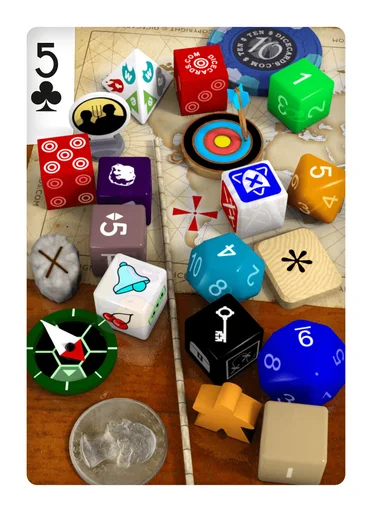 Board game, Dicecards