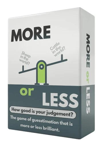 Board game, More or Less Original Edition Card Game: How Good Is Your Judgement?