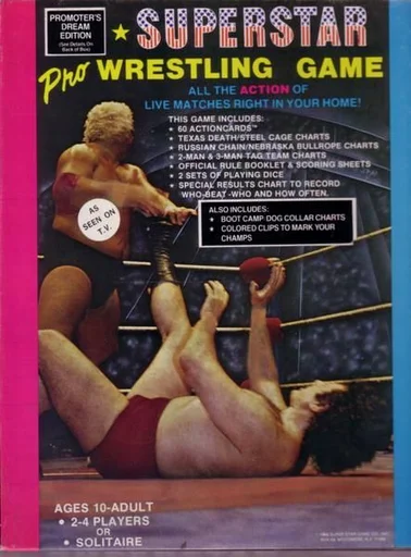 Board game, Superstar Pro Wrestling Game