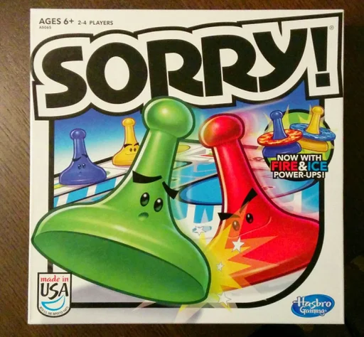 Board game, Sorry! with Fire & Ice Power-ups