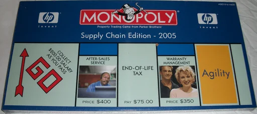 Board game, Monopoly: HP Supply Chain Edition-2005