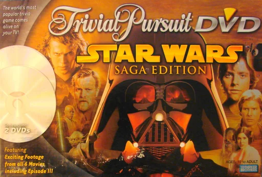 Board game, Trivial Pursuit: DVD – Star Wars Saga Edition