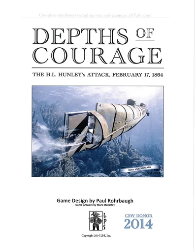 Board game, Depths of Courage: The H.L. Hunley's Attack, February 17, 1864