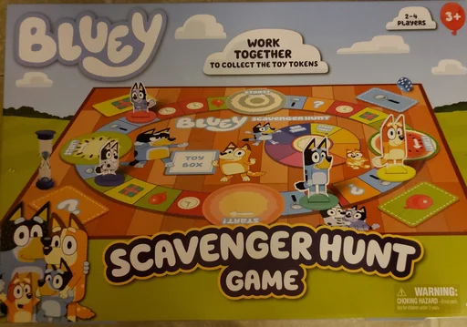 Board game, Bluey Scavenger Hunt Game