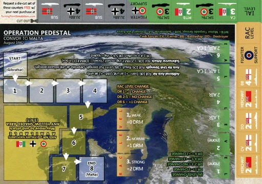 Board game, Operation Pedestal: Convoy to Malta