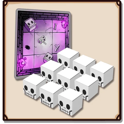 Dungeon Drop: Skeleton Skulls Mini-Expansion