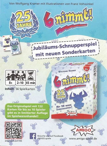 Board game, 6 nimmt! 25 Jahre Schnupperspiel