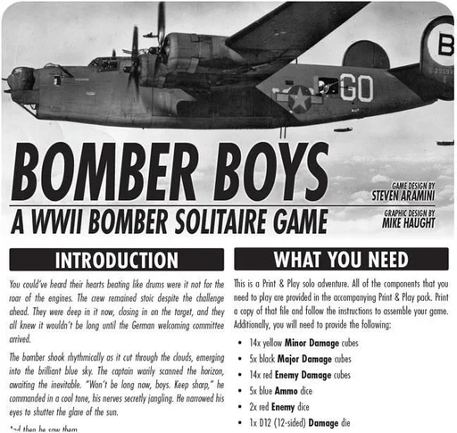 Board game, Bomber Boys