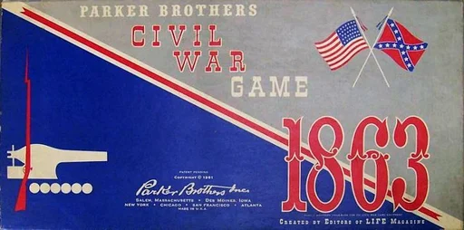 Board game, Civil War Game 1863