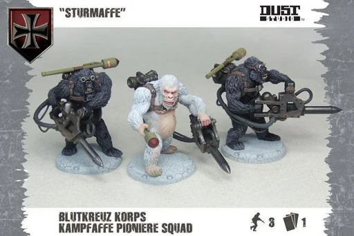 Dust Tactics: Blutkreuz Pioniere Squad – "Sturmaffe"