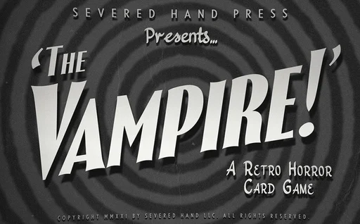 Board game, The Vampire! A Retro Horror Card Game