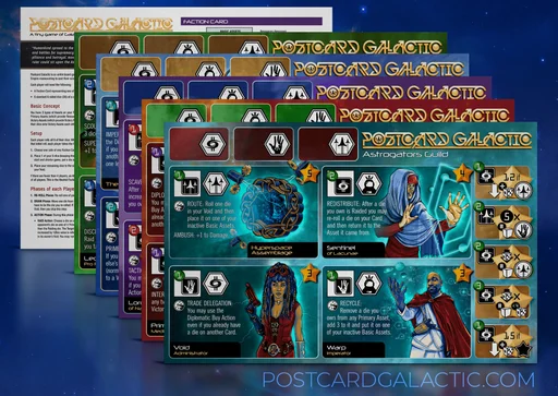 Board game, Postcard Galactic