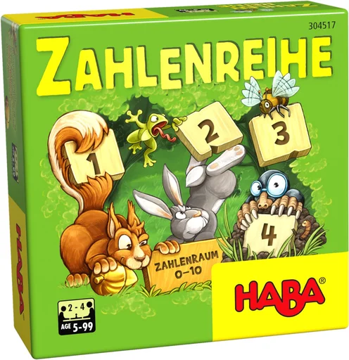 Board game, Zahlenreihe