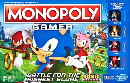 Board game, Monopoly Gamer: Sonic The Hedgehog