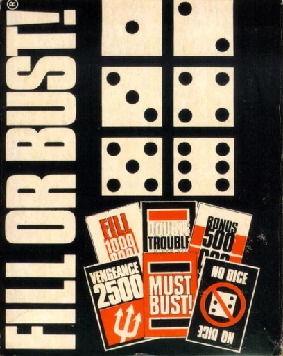 Board game, Fill or Bust