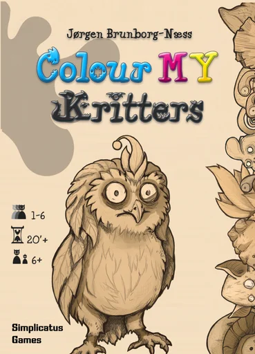 Board game, Colour MY Kritters