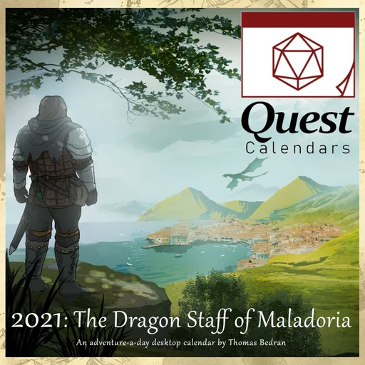 Board game, Quest Calendar: The Dragon Staff of Maladoria