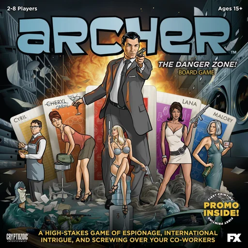 Board game, Archer: The Danger Zone! Board Game