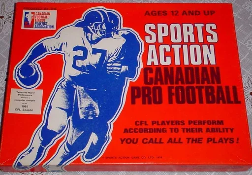 Board game, Sports Action Canadian Pro Football