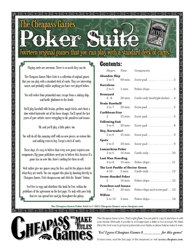 Board game, Poker Suite