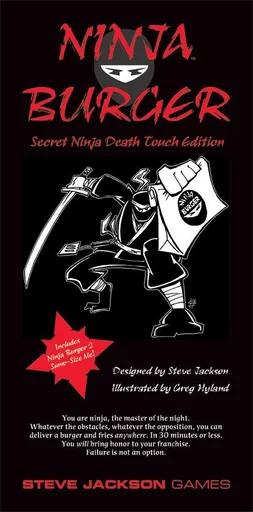 Board game, Ninja Burger: Secret Ninja Death Touch Edition
