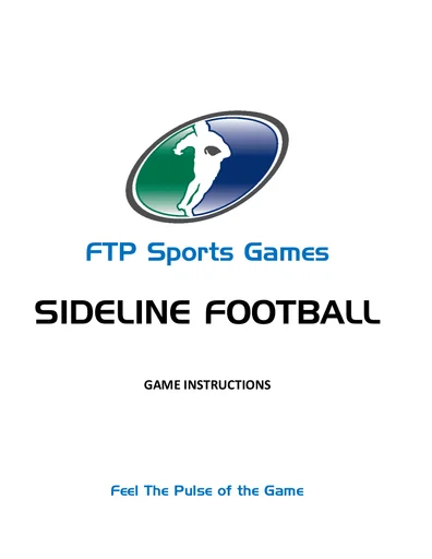 Board game, Sideline Football