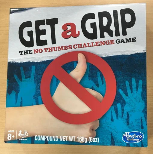 Board game, Get a Grip: The No Thumbs Challenge Game