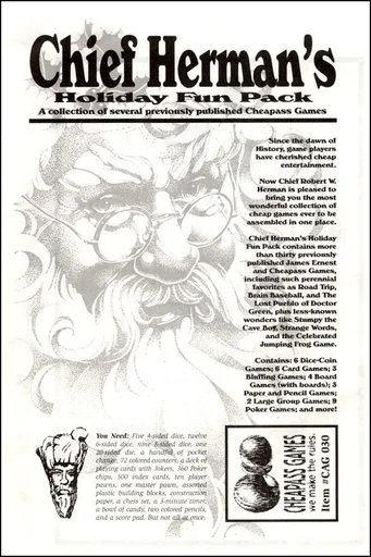 Board game, Chief Herman's Holiday Fun Pack