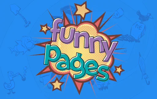 Board game, Funny Pages: A Comical Puzzle Game
