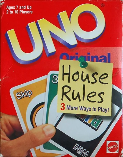 Board game, UNO House Rules