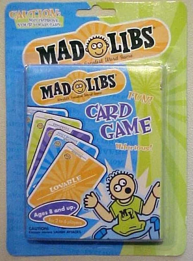Board game, Mad Libs Card Game
