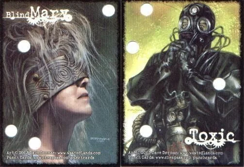 Board game, Punch Cards: Wasted Lands