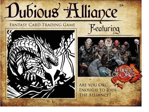 Board game, Dubious Alliance Fantasy Card Trading Game