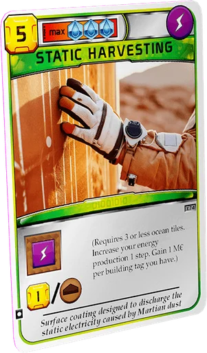 Terraforming Mars: Static Harvesting Promo Card