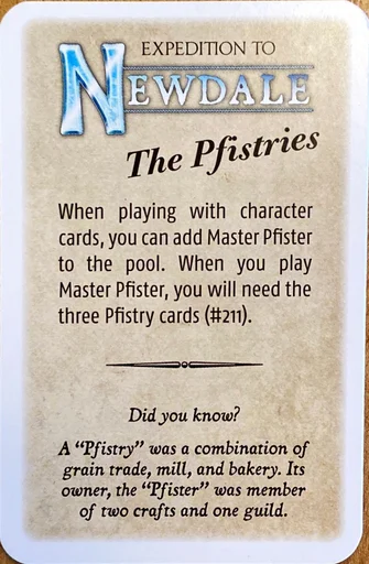 Expedition to Newdale: The Pfistries