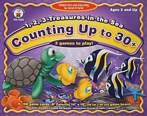Board game, 1, 2, 3 Treasures in the Sea