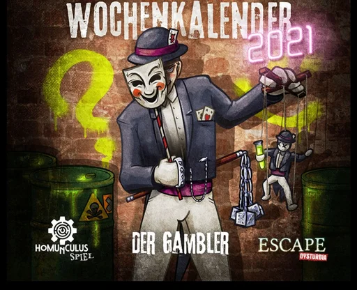 Board game, Exit-Game Wochenkalender 2021: Der Gambler