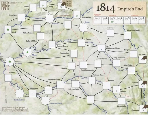 Board game, 1814: Empire's End