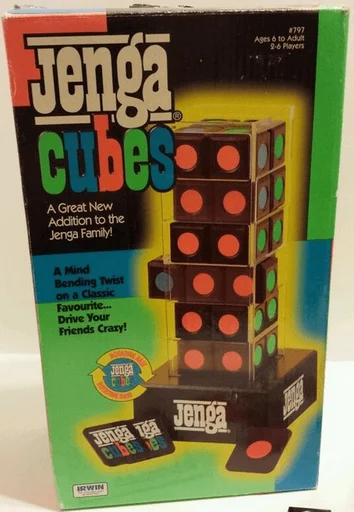 Board game, Jenga Cubes