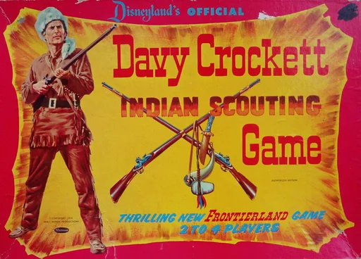 Board game, Davy Crockett Indian Scouting Game