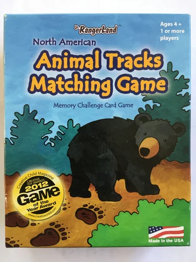 Board game, Jr. RangerLand North American Animal Tracks Matching Game