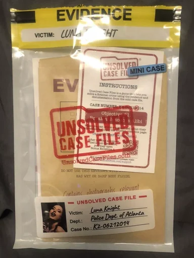 Board game, Unsolved Case Files: Mini Case – Luna Knight