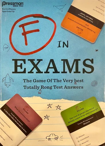 Board game, F in Exams