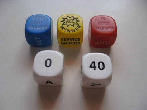 Board game, Tennis Dice