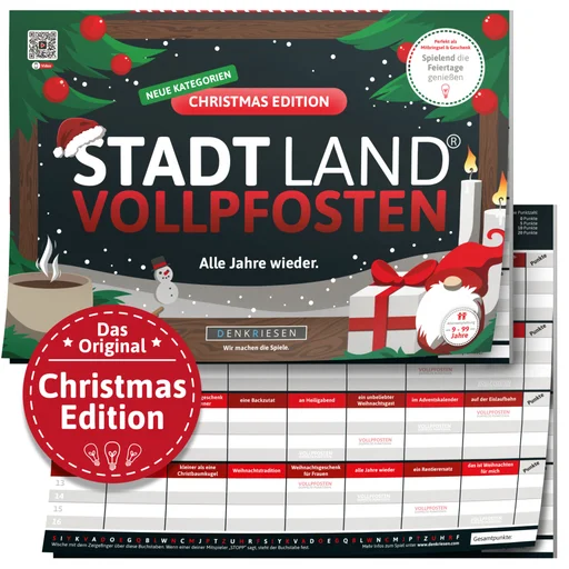 Board game, Stadt Land Vollpfosten: Christmas Edition – Alle Jahre Wieder